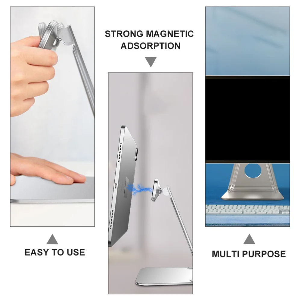 

Desktop Magnetic Support 360 Degree Adjustable Laptop Tablet Desktop Stand