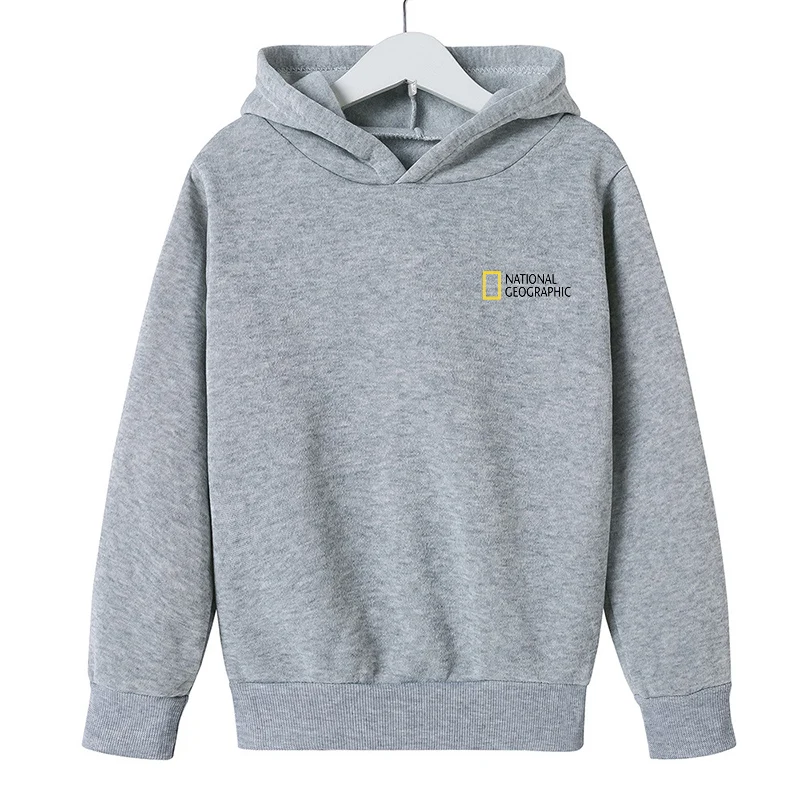 

2022 New Fashion Brand Toddler Baby Boy Girls National Geographic Trend Warm Outfits Boys Tracksuit For Children Kids Hooded Top