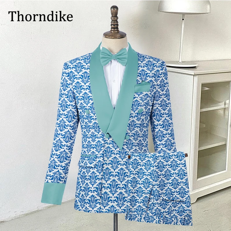

Мужские костюмы Thorndike 2020 для шафера, свадебные официальные деловые брюки из 3 предметов, смокинги для жениха на заказ, Terno Masculino