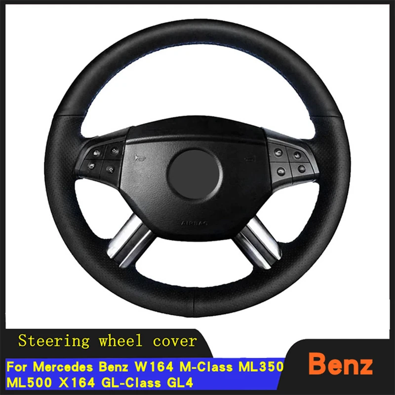 

DIY Car Hand-stitched Steering Wheel Cover Braid Artificial leather For Mercedes Benz W164 M-Class ML350 ML500 X164 GL-Class GL4