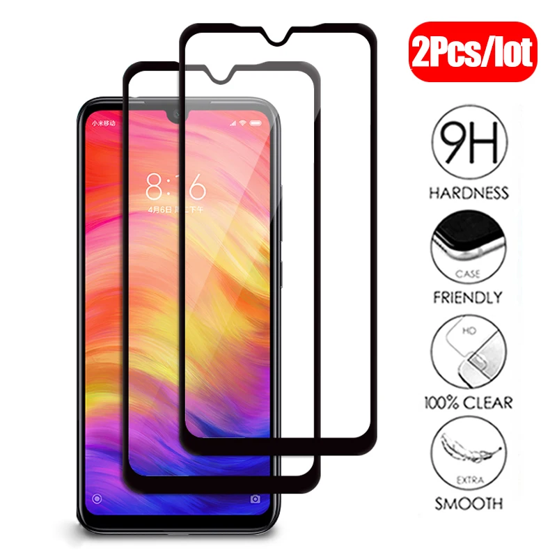 

2 шт./лот Защитное стекло для xiaomi redmi note 7 закаленное стекло на xaomi redmi note 7 защитное стекло красное mi note7 защита для экрана