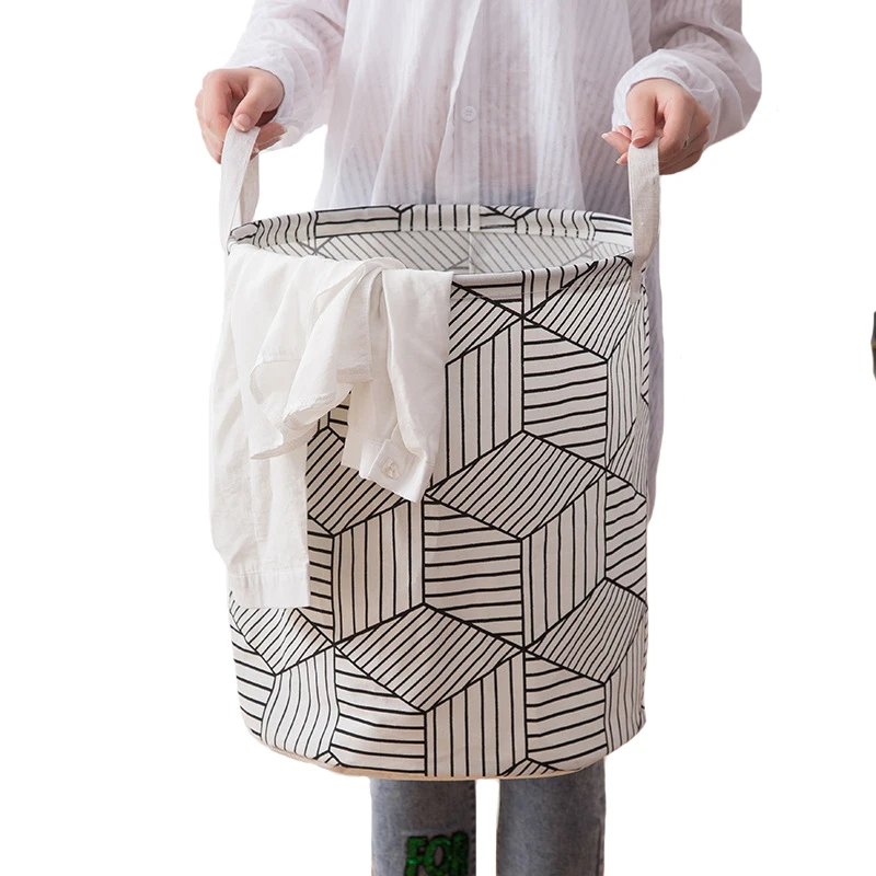 

Clothing Laundry Basket Bags Folding Large Capacity Washing Clothes Storage Bag Toy Storage Bucket Waterproof Sundries Organizer