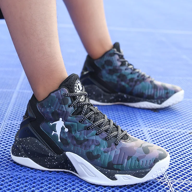 

Boys Basketball Sneakers New Fashion Kids Jordan Shoes High Top Leather Waterproof Basketball Training Sports Shoes Size 4.5-8