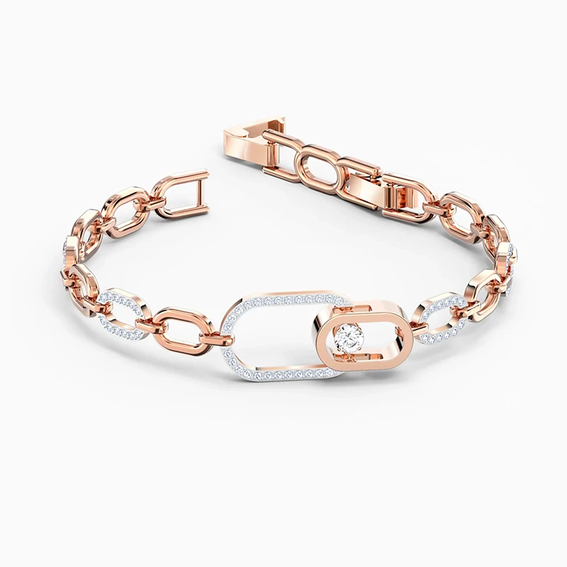 Высококачественный модный регулируемый браслет из розового золота оптом