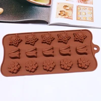 brand new tulip flower shaped chocolate mould cake tools candy mold silicone bakeware cupcake cake topper flower fondant mold