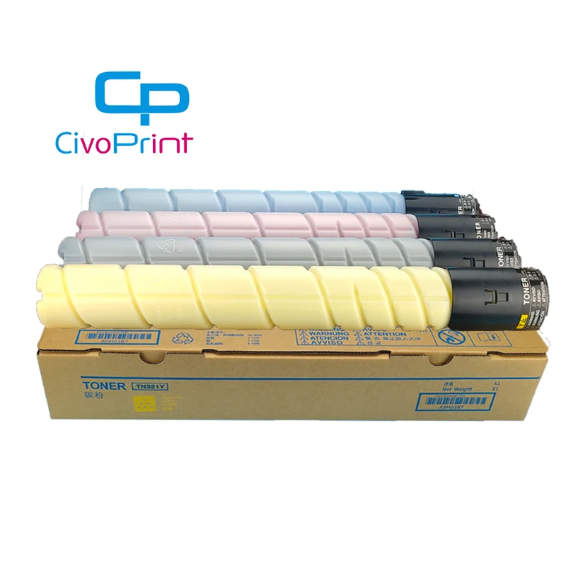 Цветной тонер-картридж Civoprint TN321 для Konica minolta bizhub C224 C284 C364 C224e C284e C364e 4 шт./компл. |