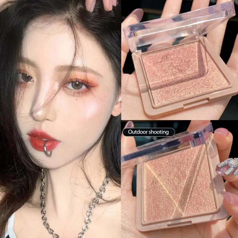 

Monochrome Highlighter Powder Glitter Palette Makeup Glow Face Contour Shimmer Illuminator Ginger Highlight Cosmetics