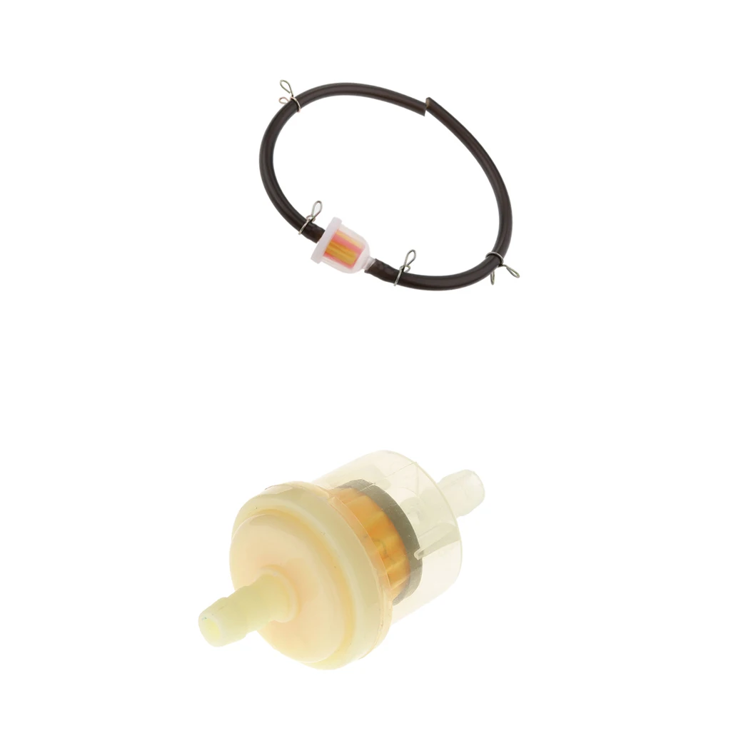 2x Gas Fuel Filter with Hose Line 47/49cc Motorcycle Quad Atv Mini Moped New | Автомобили и мотоциклы