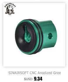 SHS CNC Алюминиевые Двойные уплотнительные кольца резиновые колодки тип головки цилиндра подходит AEG страйкбол Ver.2/3 коробка передач для пейнтбола стрельба аксессуары