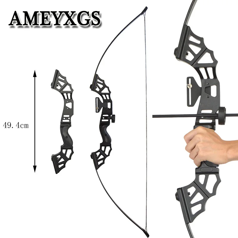

1pc Archery 53inch Alloy Straight Pull Bow 30/40/50lbs Recurve Bow Hunting Shooting Training Game Bow Sports Compound Bow Darts