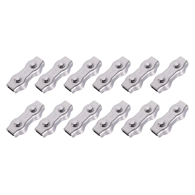 

12Pcs Poly Rope Connector Wires Splicer 304 Stainless Steel Connector for Electric Fences