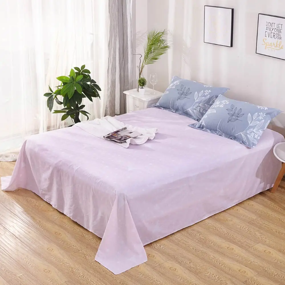 2023589 flat sheet Svetanya, 100 хлопок, простыни с принтом, простыни для постельного белья, односпальные, полные, королевские, королевские размеры - Цвет: 2023589 flat sheet