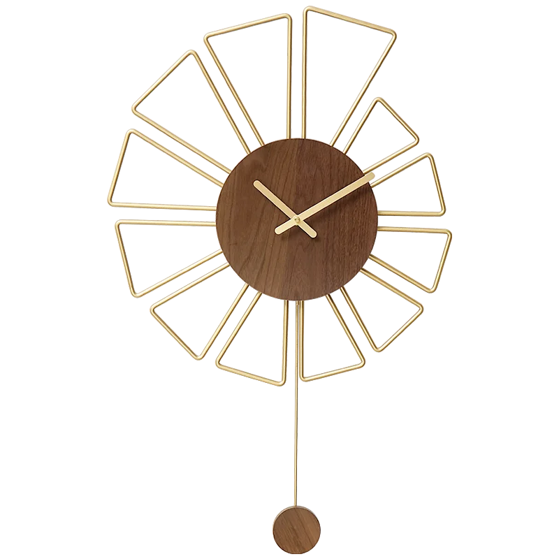 Большие металлические настенные часы 3d деревянные для гостиной творческое