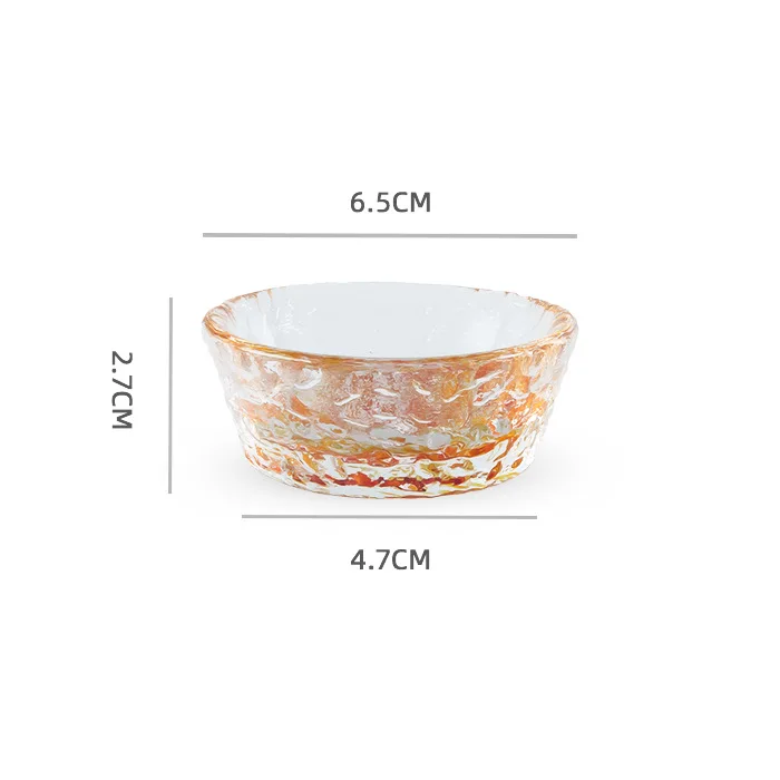 

Japanese-style colored glass clear wine creative hammer eye pattern strong cup