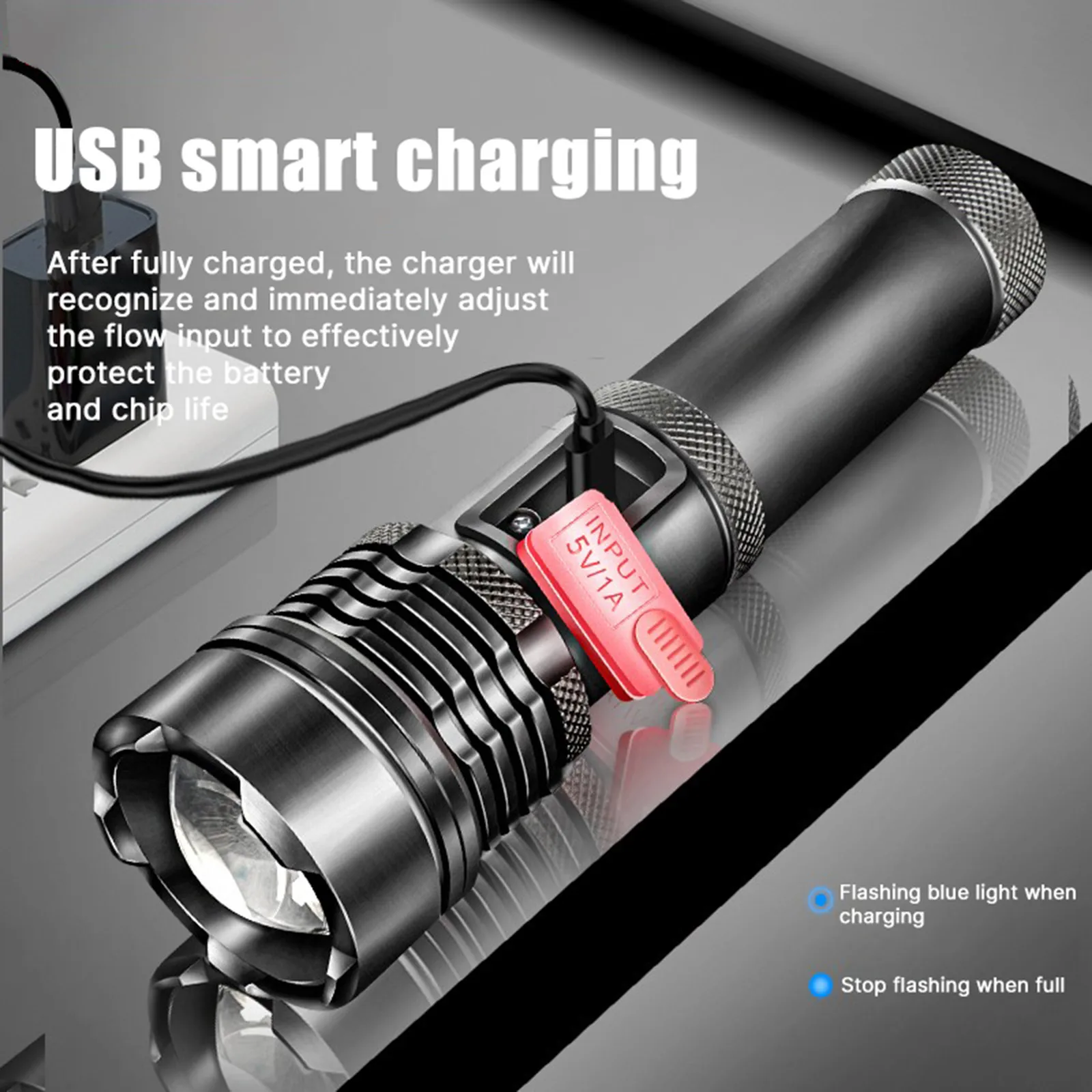 Мощный XHP50 светодиодный вспышка светильник фонарь USB Перезаряжаемые лампа ультра