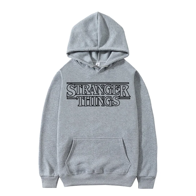 

Мужская толстовка с капюшоном и принтом «очень странные дела»