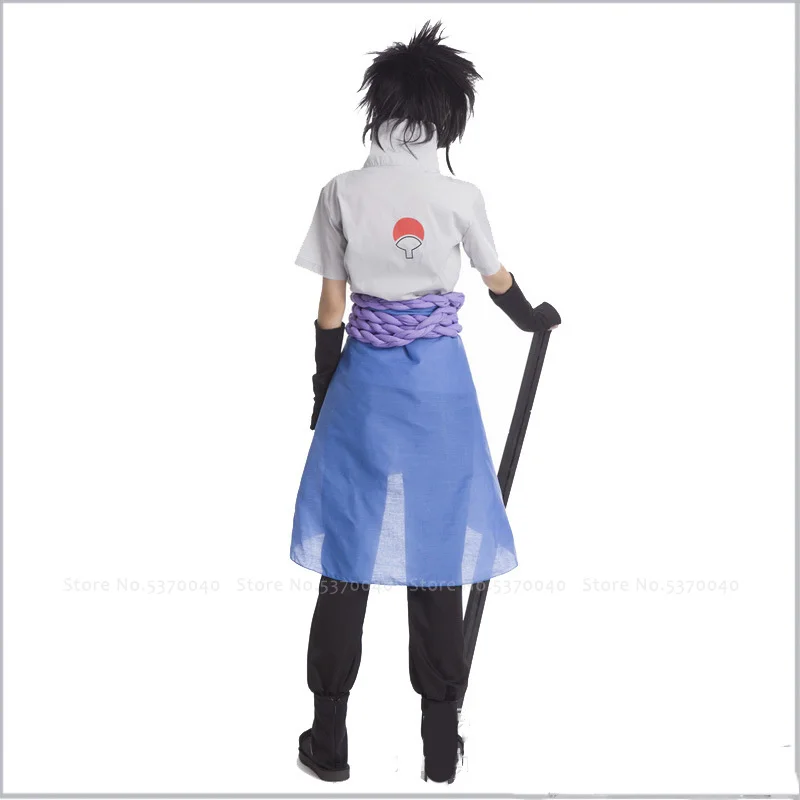 Аниме Наруто Саске косплей костюм для мужчин японское кимоно женщин