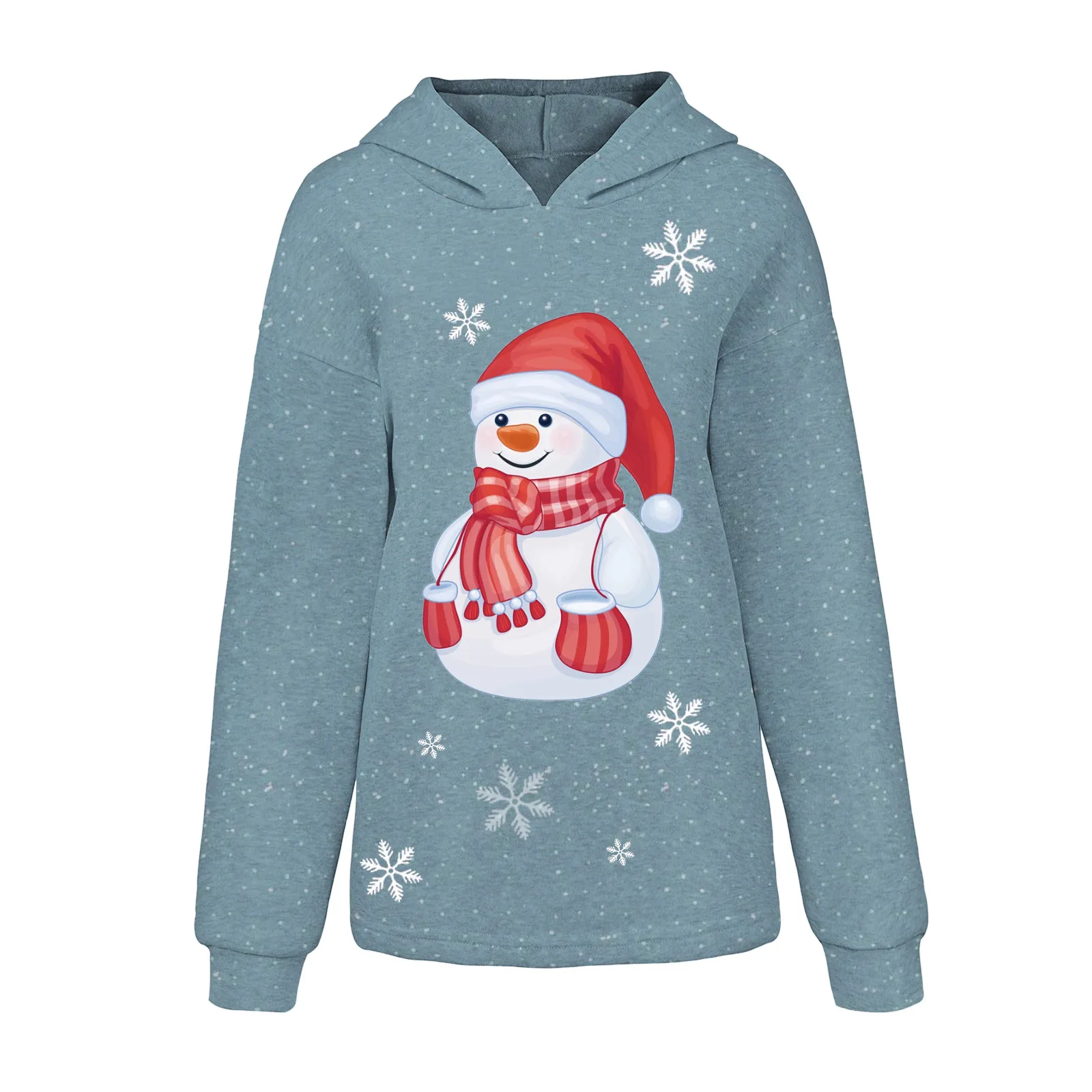 

Women Plus Size 3D Christmas Pullover Long Sleeve Sweatshirt Shirts Tops