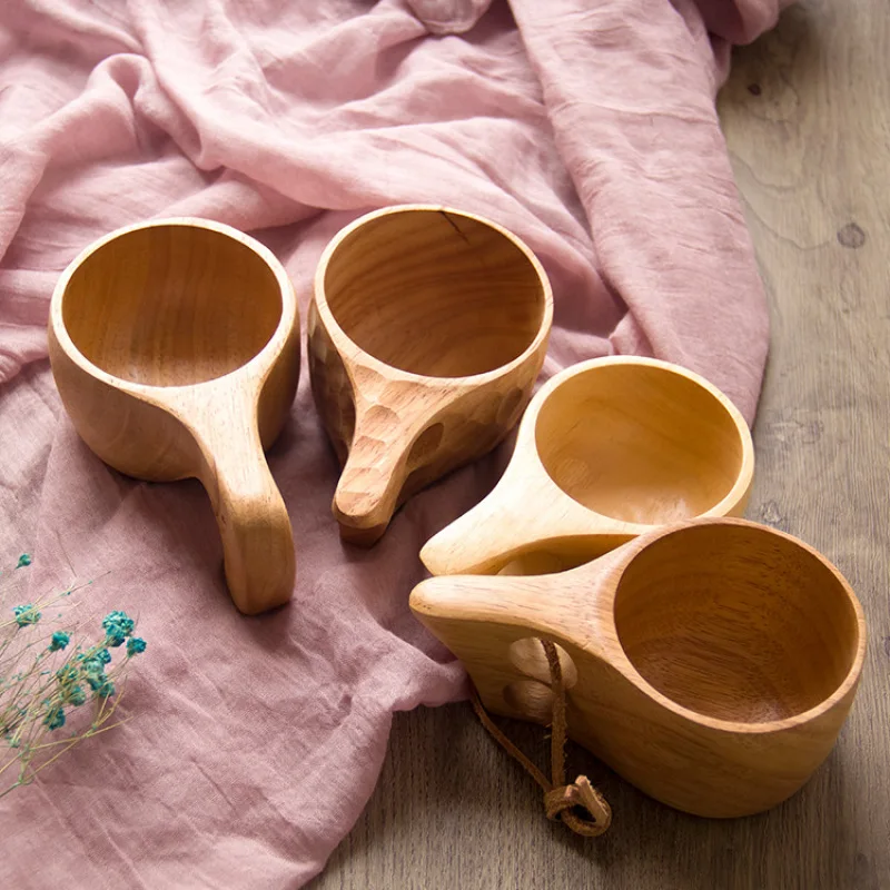 

Creativity Wooden Style Milk Coffee Water Cup Home Furnishing Mug Portable Outdoor Accompanying Cup Holiday Gifts For Friends
