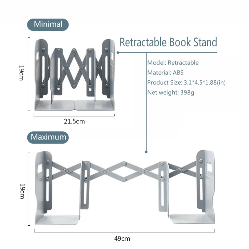 

Desk Adjustable Book Stand Rack with Pen Holder Book Shelve Organizer Home Office Desk Organizer Bookshelf Room Organizer