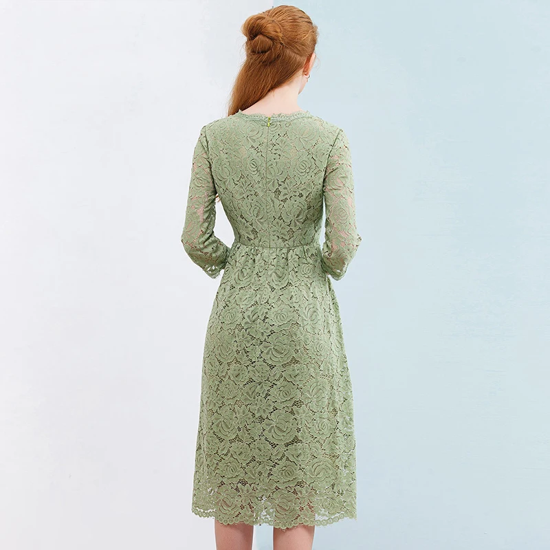 Только плюс зеленое кружевное платье женская обувь пропускающая воздух