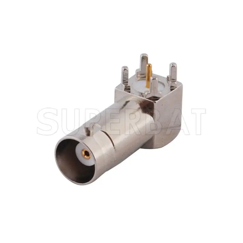 Superbat 10pcs BNC Thru Hole Jack Right Angle PCB Mount RF Coaxial Connector | Мобильные телефоны и аксессуары