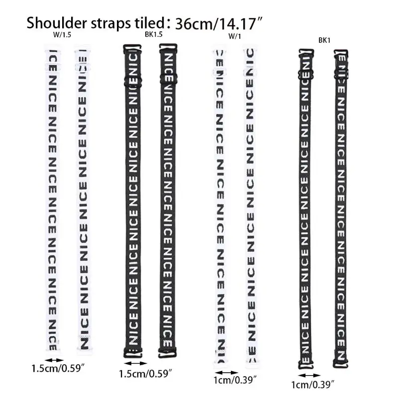 Для женщин и девочек декоративная вышивка хорошее буквы бретельки бюстгальтера