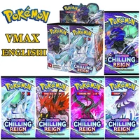 2021 new 360pcs tcg sword shield chilling reign calyrex vmax card 360pcs pokemon cards booster display box collection card
