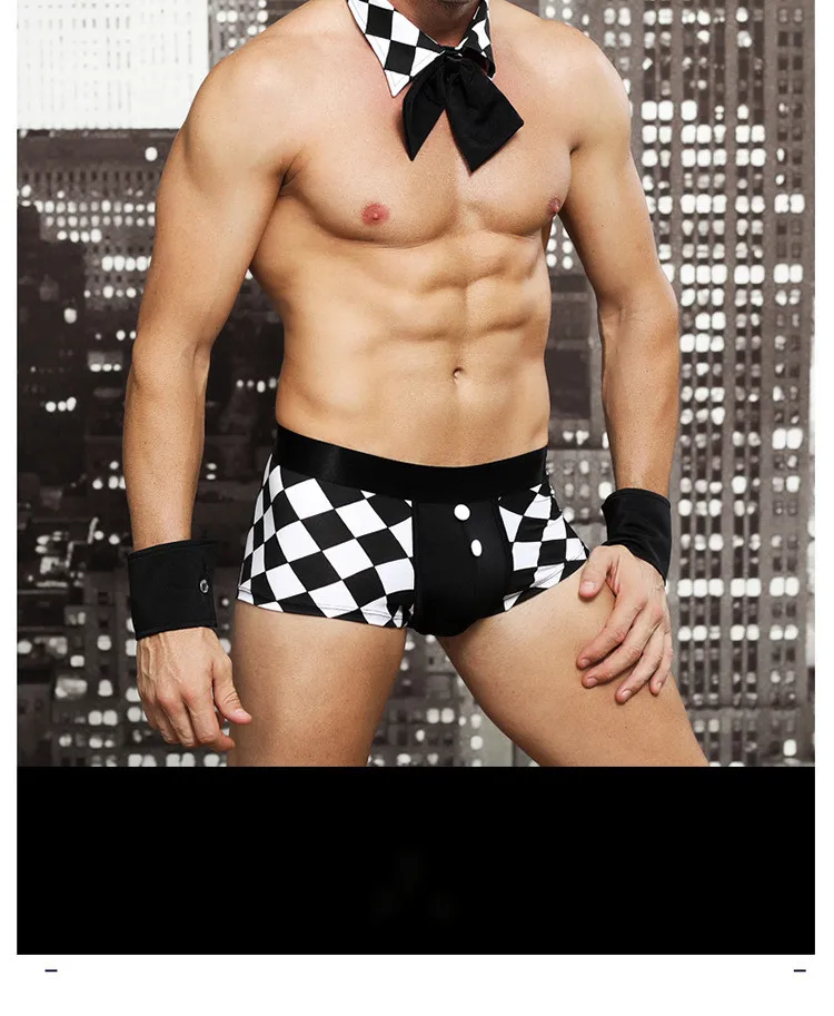 Сексуальный костюм горничной для мужчин брикет с аксессуарами очаровательное