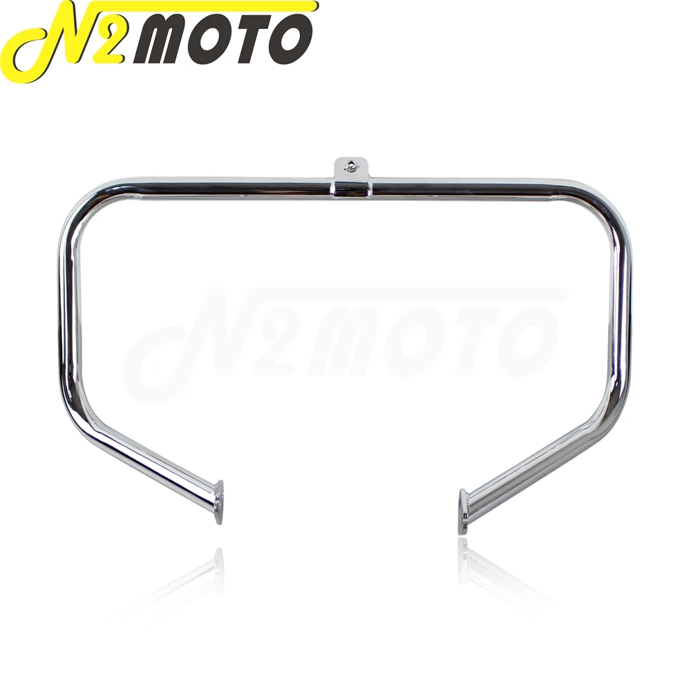 Хромированный/черный бампер для мотоцикла защита двигателя полоса Harley Touring Road King