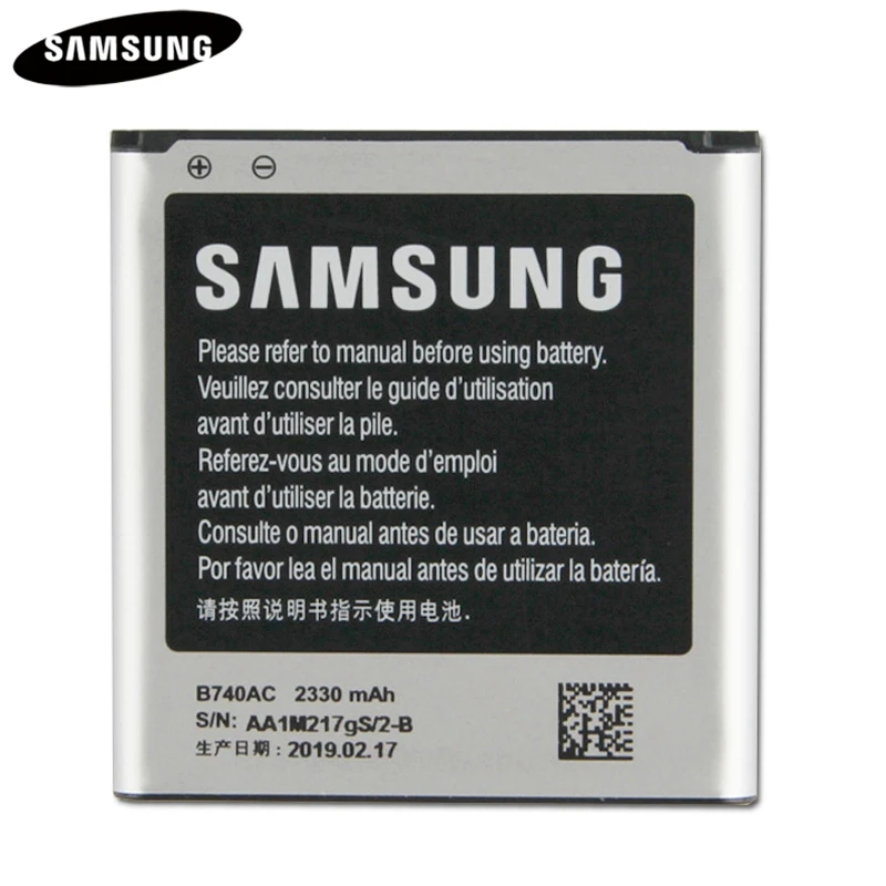 

Оригинальный аккумулятор для телефона B740AE B740AC для Samsung Galaxy S4Zoom C101 C1010 C105 C105K C105A, оригинальный аккумулятор 2330 мАч