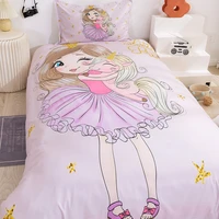girls princess cartoon bedding set for kids children duvet cover set pillowcase blanket quilt cover kawaii bedding