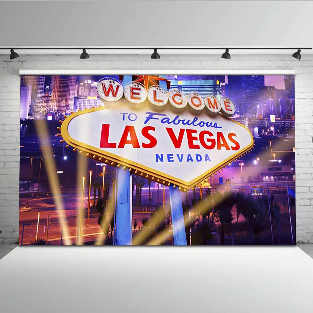 Фон Mehofoto Лас Вегас для фотосъемки Блестящий Ночной городской фон фотостудии под