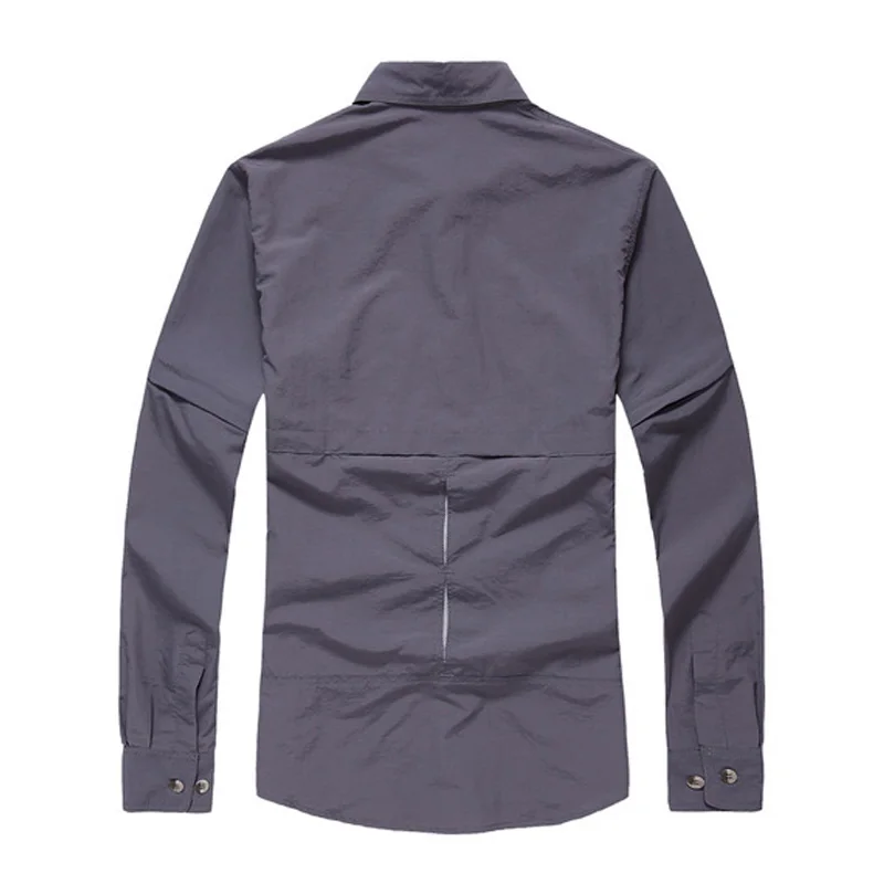 Рубашка TRVLWEGO Мужская быстросохнущая дышащая с защитой от ультрафиолета для