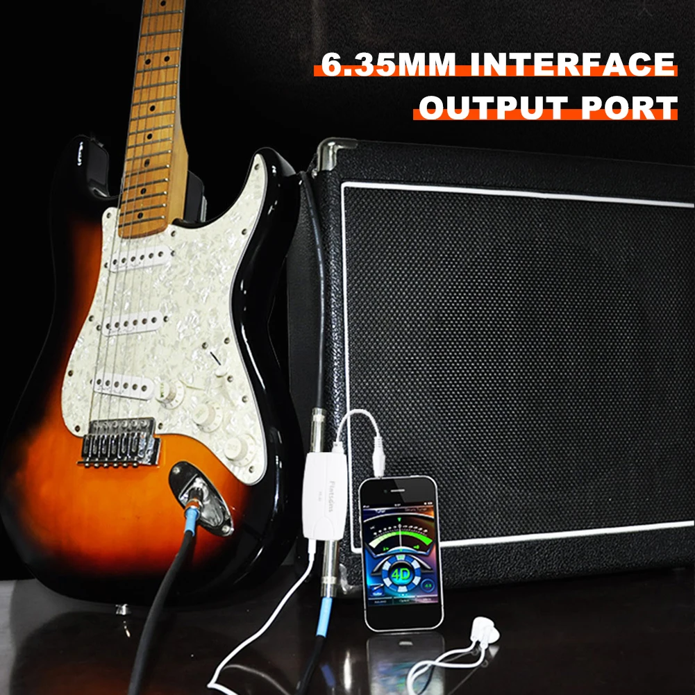 flanger fc 22 elektrische gitarre bass stecker konverter handy tablet adapter gitarre verstärker effekte pedal konverter free global shipping