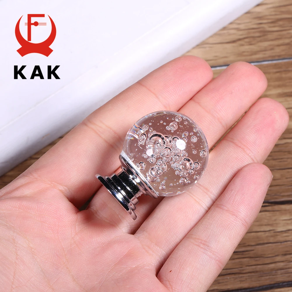 KAK 30 мм Хрустальный шар мебельные ручки для двери кухонного шкафа тянет ящика