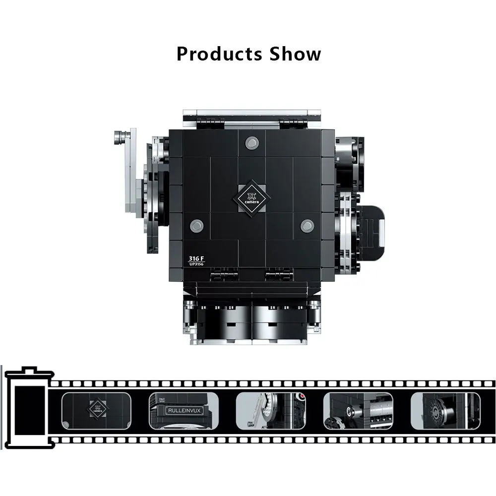 

316 F Digital Camera Simulation Slr Mini Particle Building Blocks Diy Creative Camera Model Bricks Toys for Children Gift