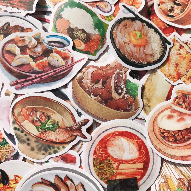 160PCS/set Food Recipe Sticker DIY Scrapbooking journal Mobile Computer Gift Sealing Diary Decoration | Дом и сад