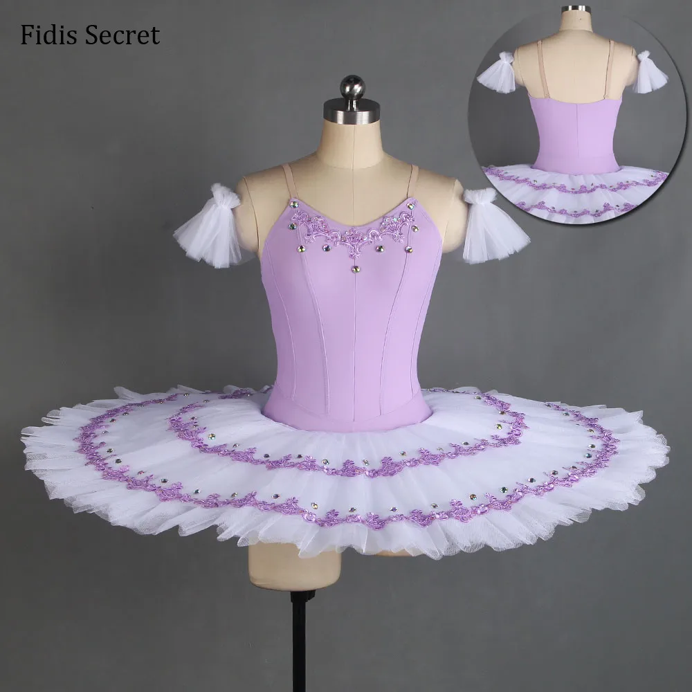 

Lilac Female Classical Pancake Ballet Tutu,Ballerina Solo Costumes,Girls Professional Dance Competition/Performance Stage Wear
