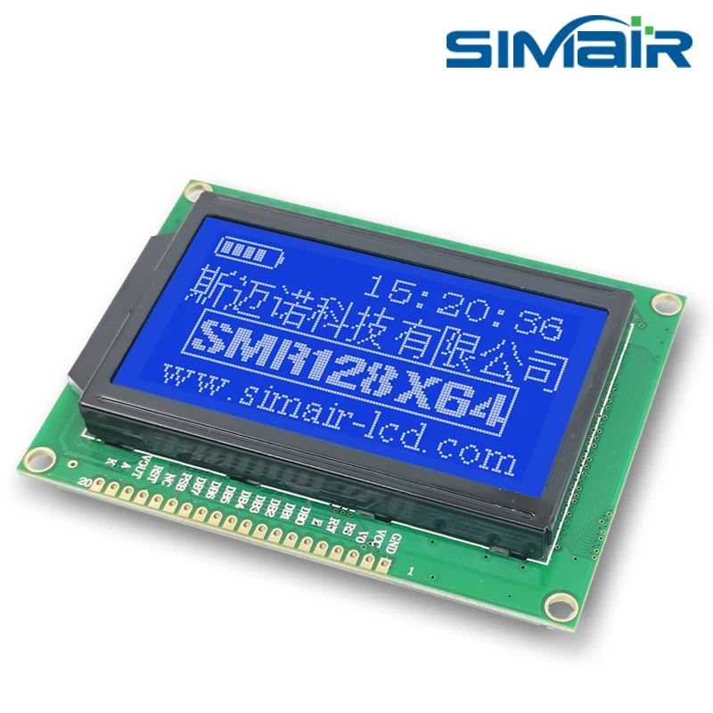 Высококачественный ЖК-дисплей 93x70 мм 6800 параллельный SPI 12864 LCM SBN1661G 128*64