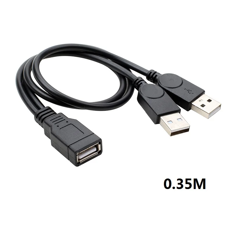 Женский кабель удлинитель для передачи данных с двумя штыревыми соединителями 2 0