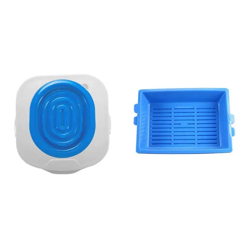 Пластиковая коробка для туалета кошек Тренировочный Набор лоток коврик уборки