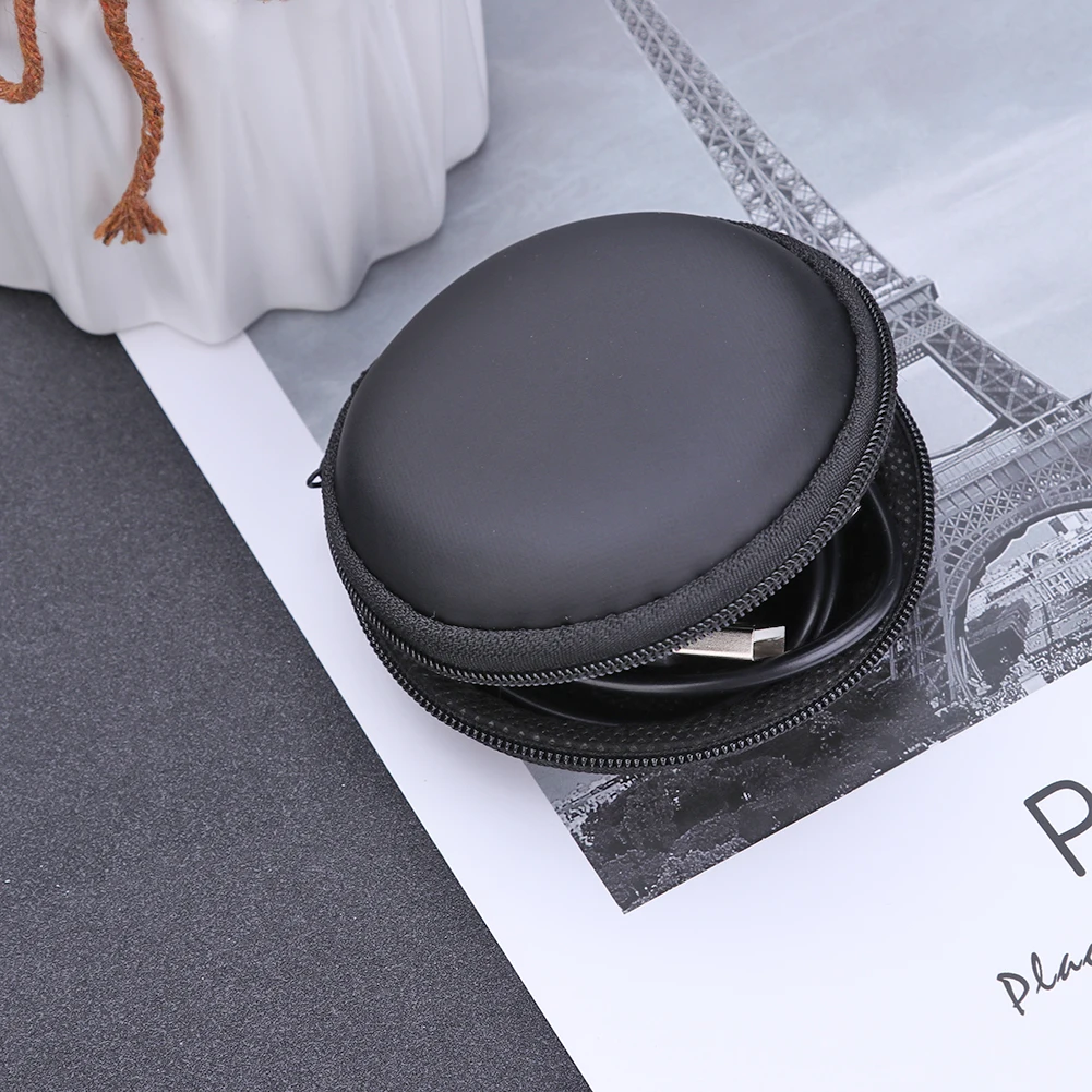 Сумка для хранения наушников портативный твердый мини сетчатый карман на молнии