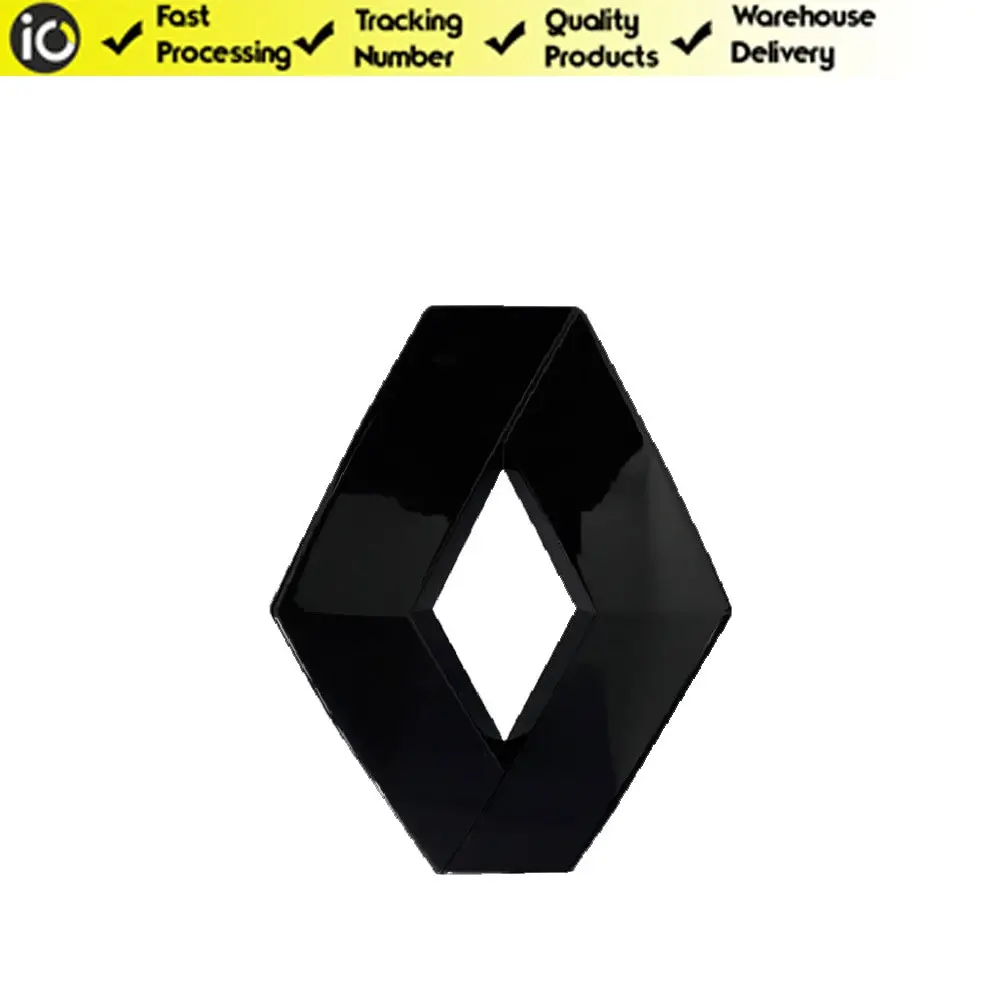 Значок багажника Задняя эмблема черного цвета для Renault Fluence Clio 4 Captur Oem 908899183R