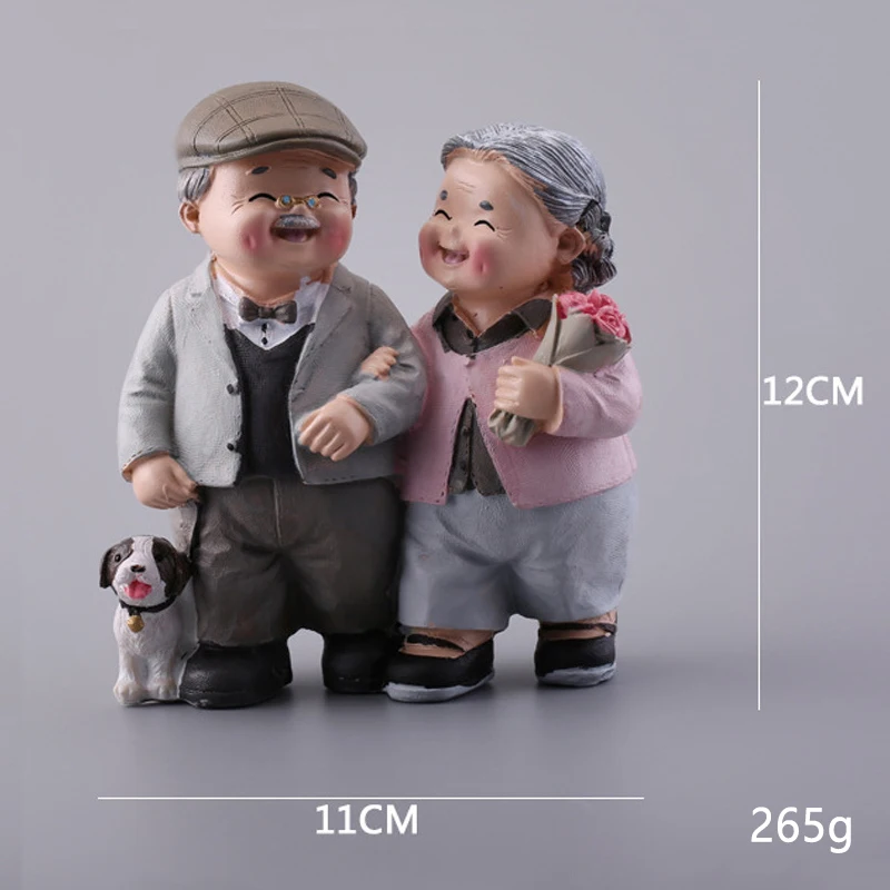 

Фигурка для пожилых пар на день рождения свадьбу домашняя гостиная полимерное украшение фу