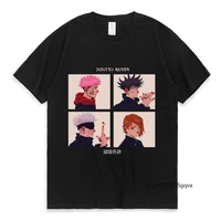 jujutsu kaisen de gorillaz parodia gojo satoru essentials tops unisex estampado grafico camiseta de los hombres de verano de