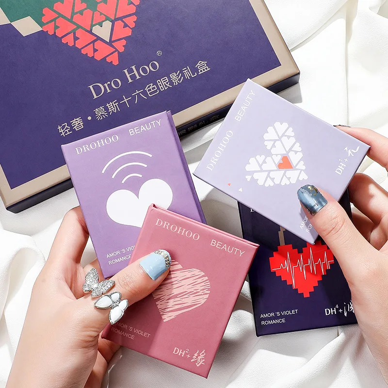 4 цвета блестящие матовые тени для век палитра макияжа алмазные металлические