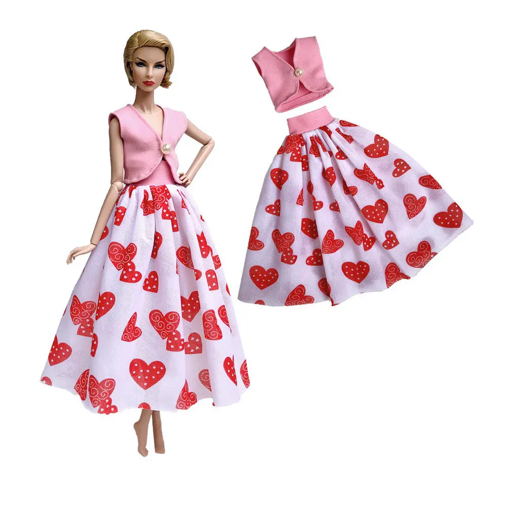Not Include Doll M NKMix стиль новейшее Кукольное платье ручной работы одежда Топ модное платье для Барби благородная кукольная юбка аксессуары для девочек подарок игрушки JJ - Цвет: Not Include Doll M