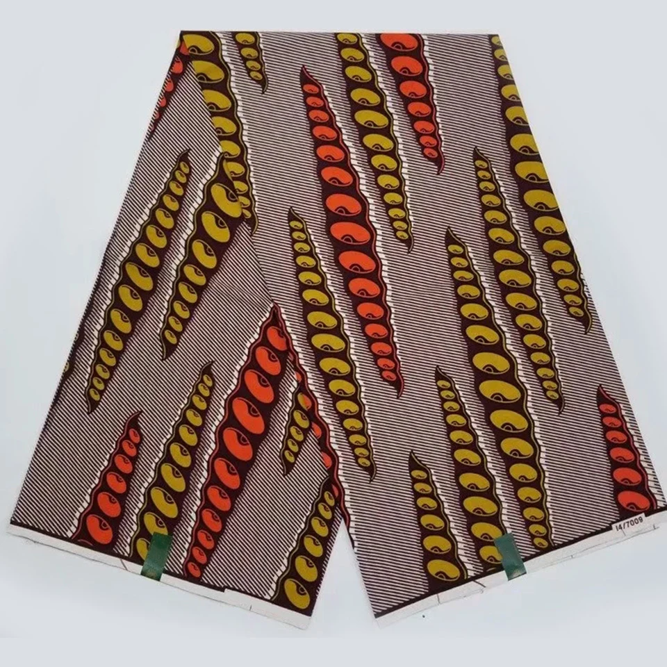 

6 Yards African Mitex Wax Print Ankara Fabrics Kitenge/Pagnes/Tissues Africain/ Lapa/Chitenge Y-704