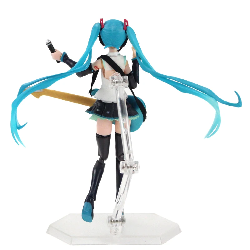 Хацунэ Мику фигурка Figma 200 307 394 Мику с гитарой велосипед Модель игрушки для коллекции подарков